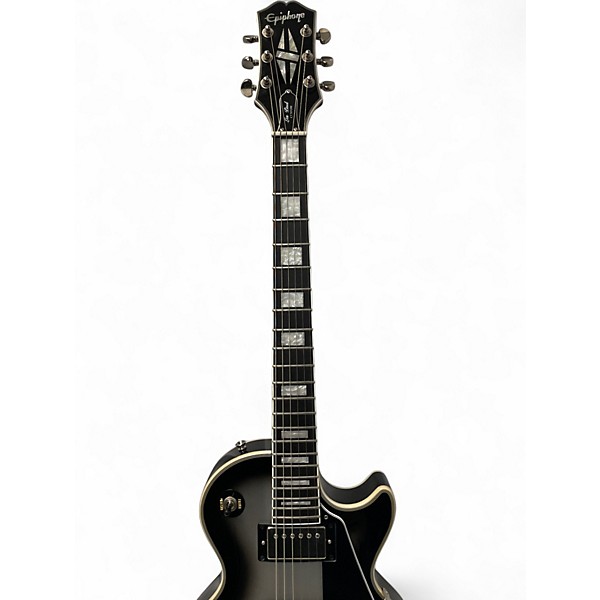 Used Epiphone Les Paul Custom Silverburst Solid Body Electric Guitar