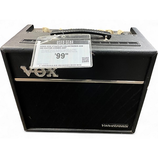Used VOX VT20Plus Valvetronix 20W 1X8 Guitar Combo Amp