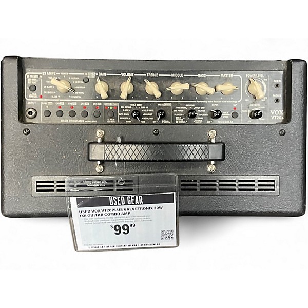 Used VOX VT20Plus Valvetronix 20W 1X8 Guitar Combo Amp