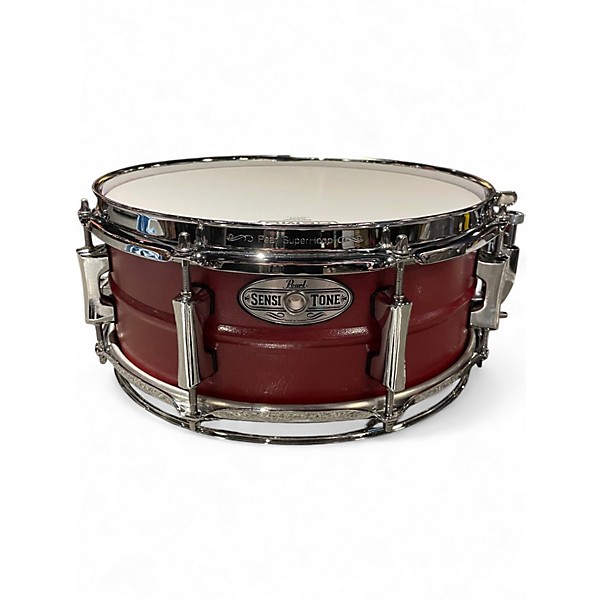 Used Pearl 12X5 Sensitone Snare Red Drum