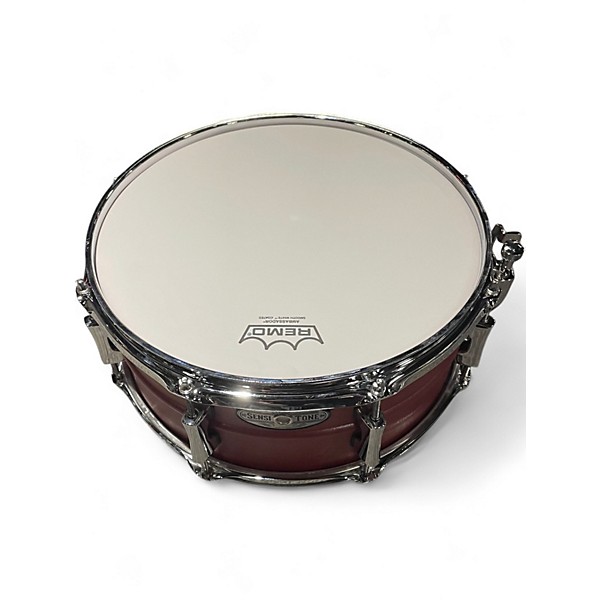 Used Pearl 13X5.5 Sensitone Snare Red Drum