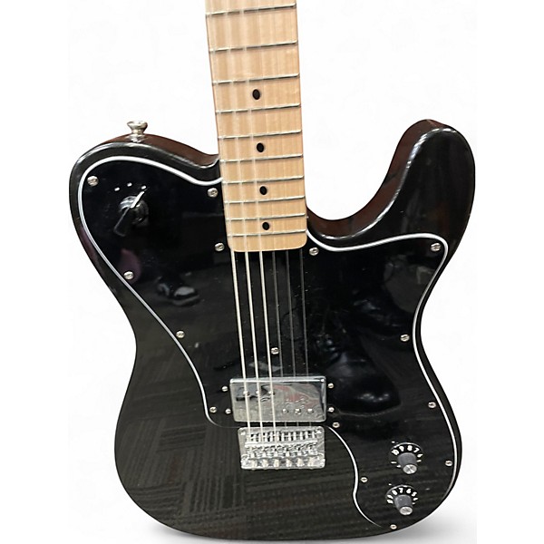 Used Squier ESQUIRE DELUXE Black Solid Body Electric Guitar