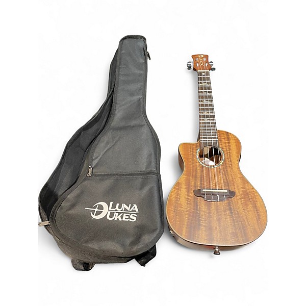 Used Luna HIGH TIDE KOA LEFT HANDED Mahogany Ukulele
