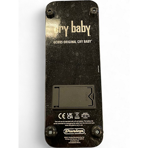 Used Dunlop GCB95 Original Crybaby Wah Effect Pedal
