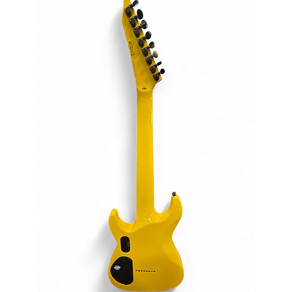Used ESP LTD SC608B Stephen Carpenter Signature Baritone Yellow Solid Body Electric Guitar