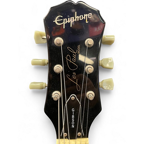 Used Epiphone Les Paul Standard Black Solid Body Electric Guitar