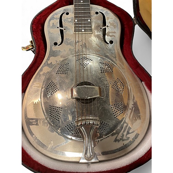 Vintage 1930 National Style O Resonator Chrome Acoustic Guitar