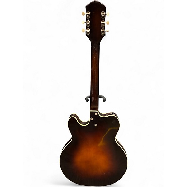 Vintage 1960s Harmony H-74 Meteor Tobacco Sunburst Hollow Body Electric Guitar