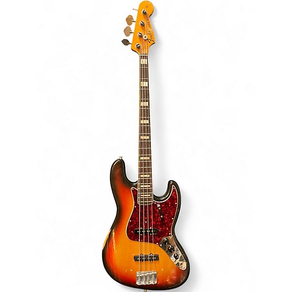 Vintage 1972 Fender Jazz Bass Sunburst Electric Bass Guitar
