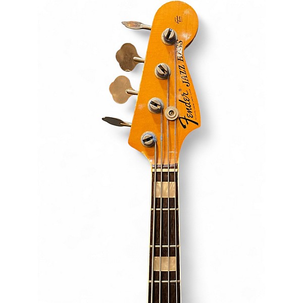 Vintage 1972 Fender Jazz Bass Sunburst Electric Bass Guitar