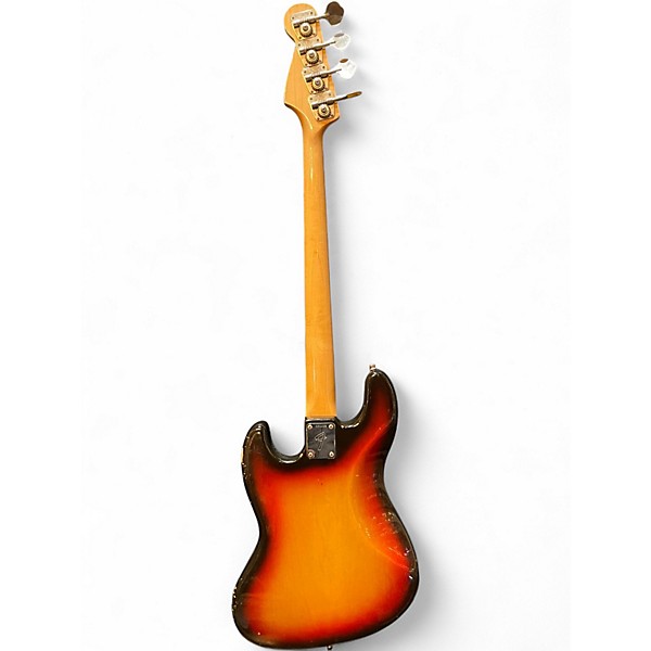 Vintage 1972 Fender Jazz Bass Sunburst Electric Bass Guitar