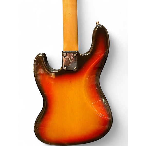 Vintage 1972 Fender Jazz Bass Sunburst Electric Bass Guitar