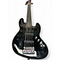 Used Squier Jazz Bass 5 String Black Electric Bass Guitar