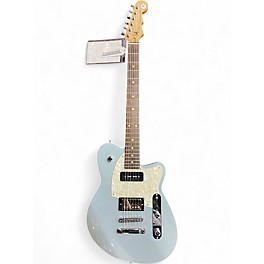 Used Reverend DOUBLE AGENT Silver Solid Body Electric Guitar