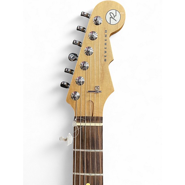 Used Reverend DOUBLE AGENT Silver Solid Body Electric Guitar