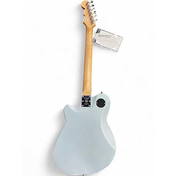 Used Reverend DOUBLE AGENT Silver Solid Body Electric Guitar