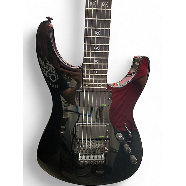 Used ESP KH602 Kirk Hammett Signature Black Solid Body Electric Guitar
