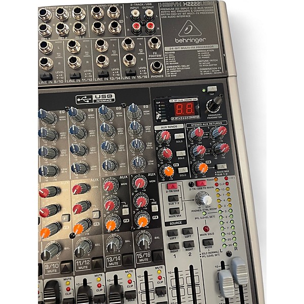 Used Behringer Xenyx X2222USB Unpowered Mixer