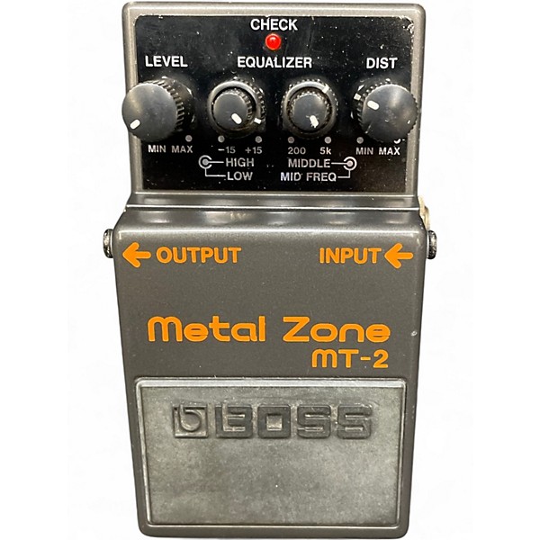 Used BOSS MT2 Metal Zone Distortion Effect Pedal