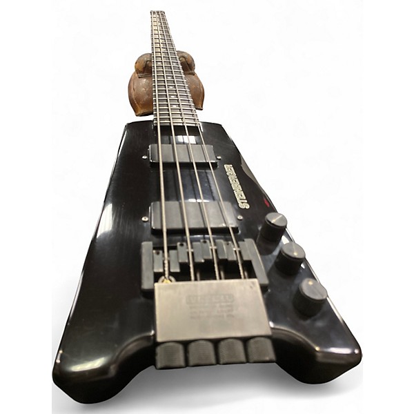 Vintage 1980s Steinberger XL2 Black Electric Bass Guitar