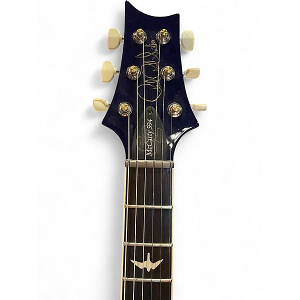 Used 2024 PRS S2 McCarty 594 Singlecut Faded Gray Black Blue Burst Solid Body Electric Guitar
