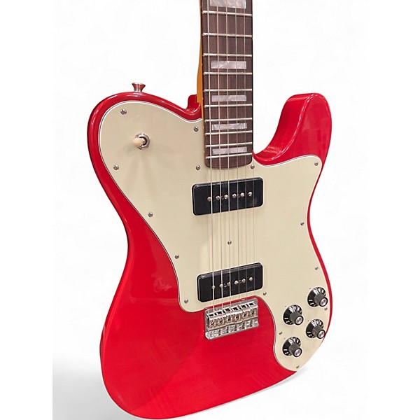 Used Fender Chris Shiflett Cleaver Telecaster Deluxe Dakota Red Solid Body Electric Guitar