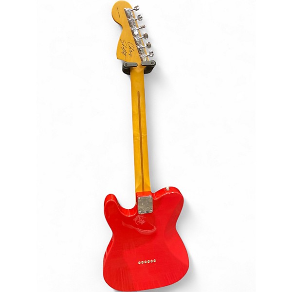 Used Fender Chris Shiflett Cleaver Telecaster Deluxe Dakota Red Solid Body Electric Guitar
