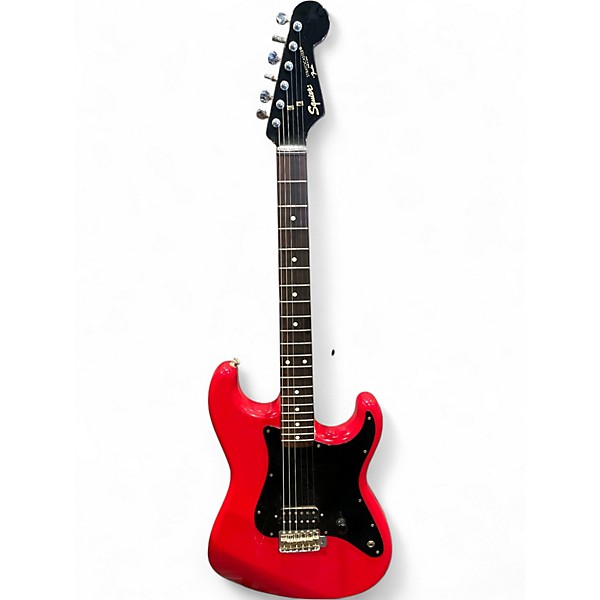 Used Squier Stratocaster Red Solid Body Electric Guitar