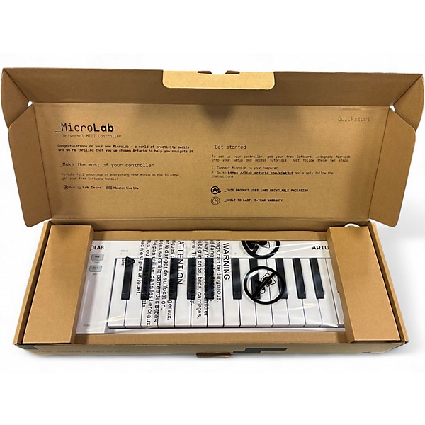 Used Arturia Microlab MK3 MIDI Controller