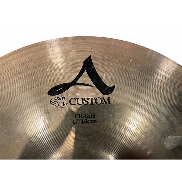 Used Zildjian 17in A Custom Crash Cymbal