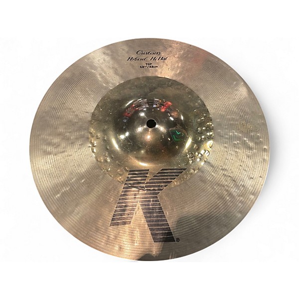 Used Zildjian 13in K Custom Hybrid Hi Hat Pair Cymbal