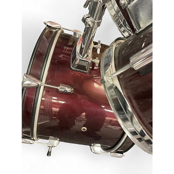 Used Ludwig 5 Piece Accent CS Wine Red Drum Kit