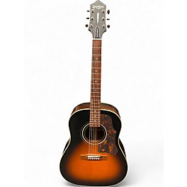 Used Epiphone AJ-45ME 2 Tone Sunburst Acoustic Electric Guitar
