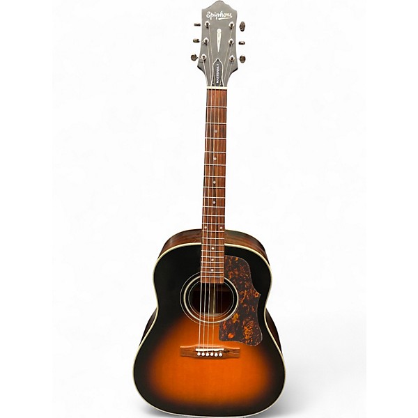 Used Epiphone AJ-45ME 2 Tone Sunburst Acoustic Electric Guitar