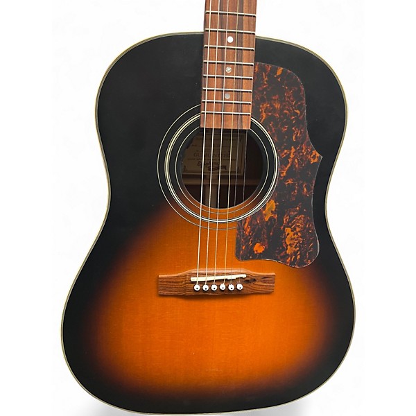 Used Epiphone AJ-45ME 2 Tone Sunburst Acoustic Electric Guitar