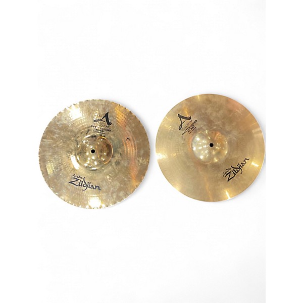 Used Zildjian 14in A Custom Mastersound Hi Hat Pair Cymbal