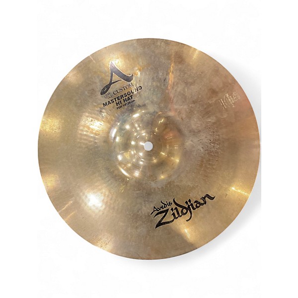 Used Zildjian 14in A Custom Mastersound Hi Hat Pair Cymbal