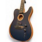 Used Fender American Acoustasonic Telecaster Steel Blue Acoustic Electric Guitar