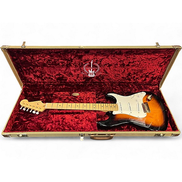 Used Fender 60th Anniversary Stratocaster 3 Color Sunburst Solid Body Electric Guitar