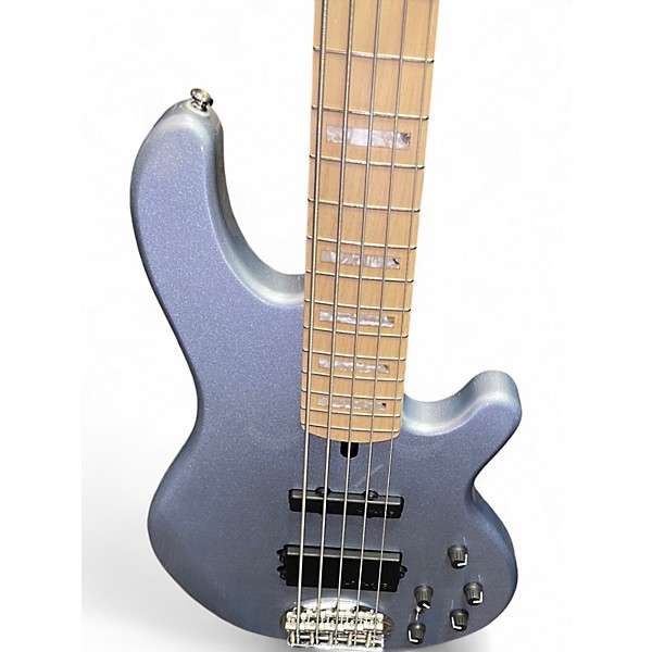 Used Lakland 55-02 Skyline Series 5 String Electron Blue Metallic Electric Bass Guitar