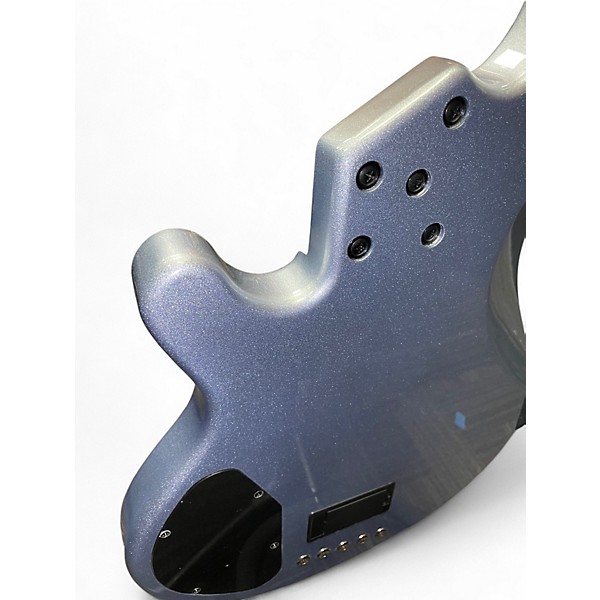 Used Lakland 55-02 Skyline Series 5 String Electron Blue Metallic Electric Bass Guitar