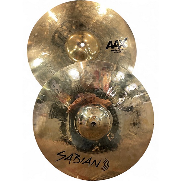 Used SABIAN 15in AAX Medium Hi Hat Pair Cymbal