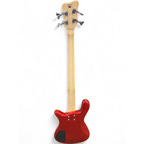 Used RockBass by Warwick Streamer LX Red Electric Bass Guitar