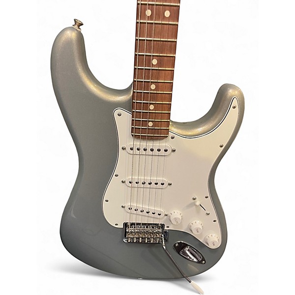 Used Fender Player Stratocaster Silver Solid Body Electric Guitar