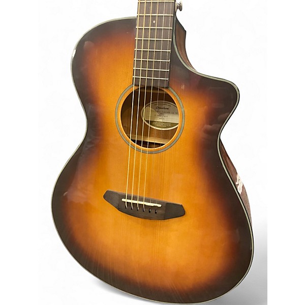 Used Breedlove Discovery Concert Cutaway 2 Color Sunburst Acoustic Electric Guitar