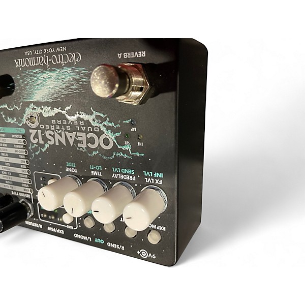 Used Electro-Harmonix Oceans 12 Dual Stereo Reverb Effect Pedal