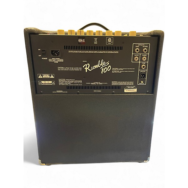 Used Fender Rumble 100 1x15 100W Bass Combo Amp