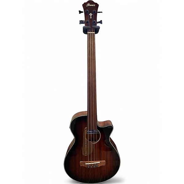 Used Ibanez AEGB24FE-MHS MAHOGANY SUNBURST Acoustic Bass Guitar