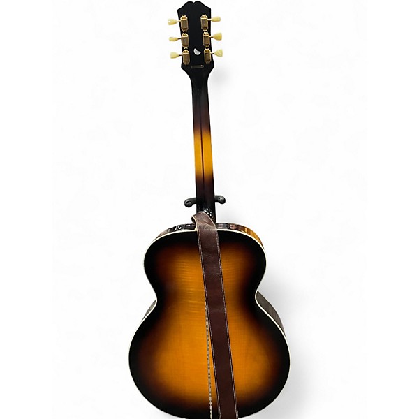 Used Epiphone j200 2 Color Sunburst Acoustic Electric Guitar