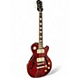 Used Epiphone Les Paul Standard Florentine Pro Trans Red Hollow Body Electric Guitar thumbnail